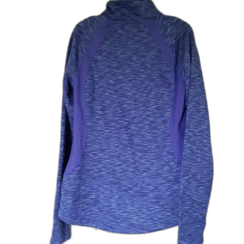 Tek Gear Women's Medium Blue Purple Speckled Zip Sweatshirt Jacket